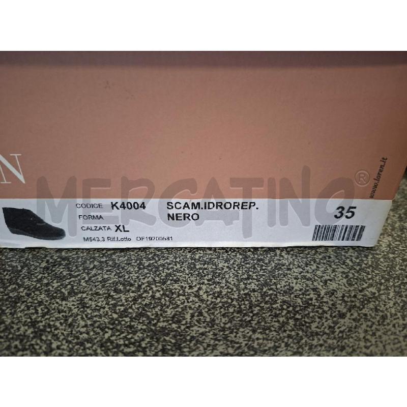 SCARPE DONNA VELCRO NERO LOREN N.35 | Mercatino dell'Usato Frossasco 4