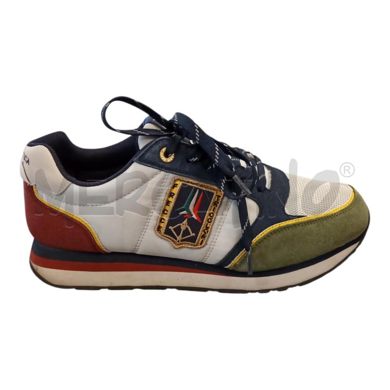 SCARPE UOMO GR/BLU/VDI AERONAUTICAMILITARE N.44 | Mercatino dell'Usato Frossasco 1