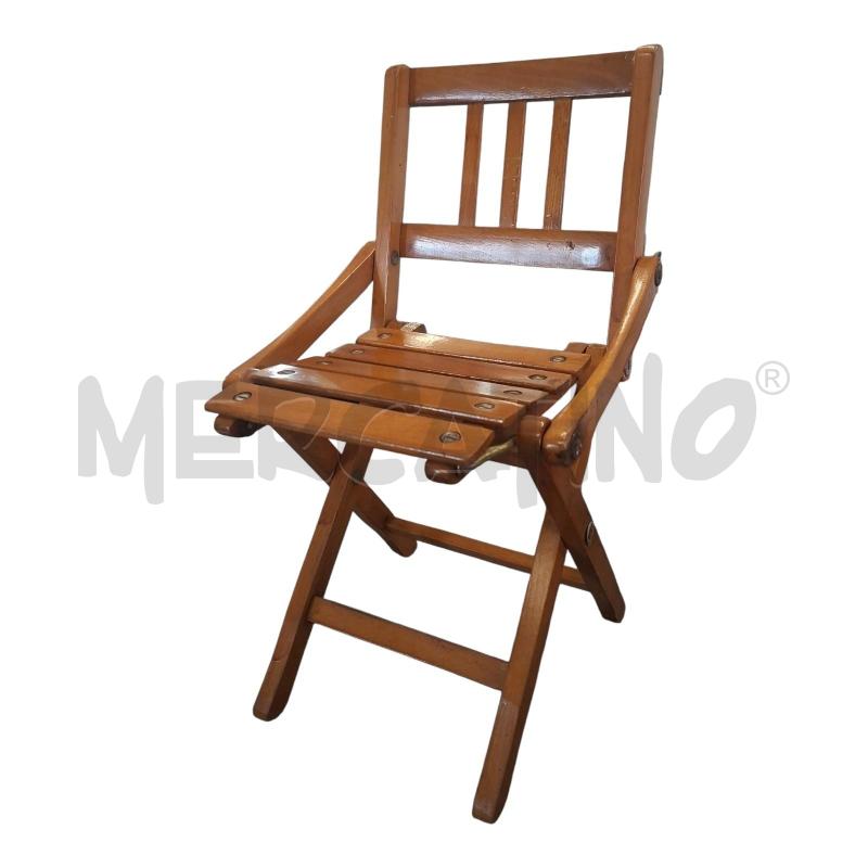 SEDIA BAMBINO PIEGH LEGNO REGUITTI | Mercatino dell'Usato Frossasco 1