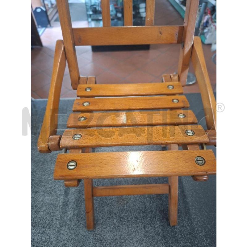 SEDIA BAMBINO PIEGH LEGNO REGUITTI | Mercatino dell'Usato Frossasco 3