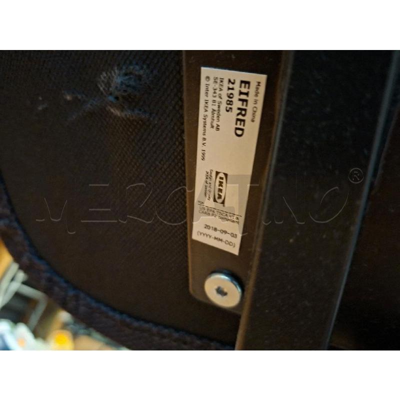 SEDIA ERGONOMICA ROTELLE NERA IKEA | Mercatino dell'Usato Frossasco 2