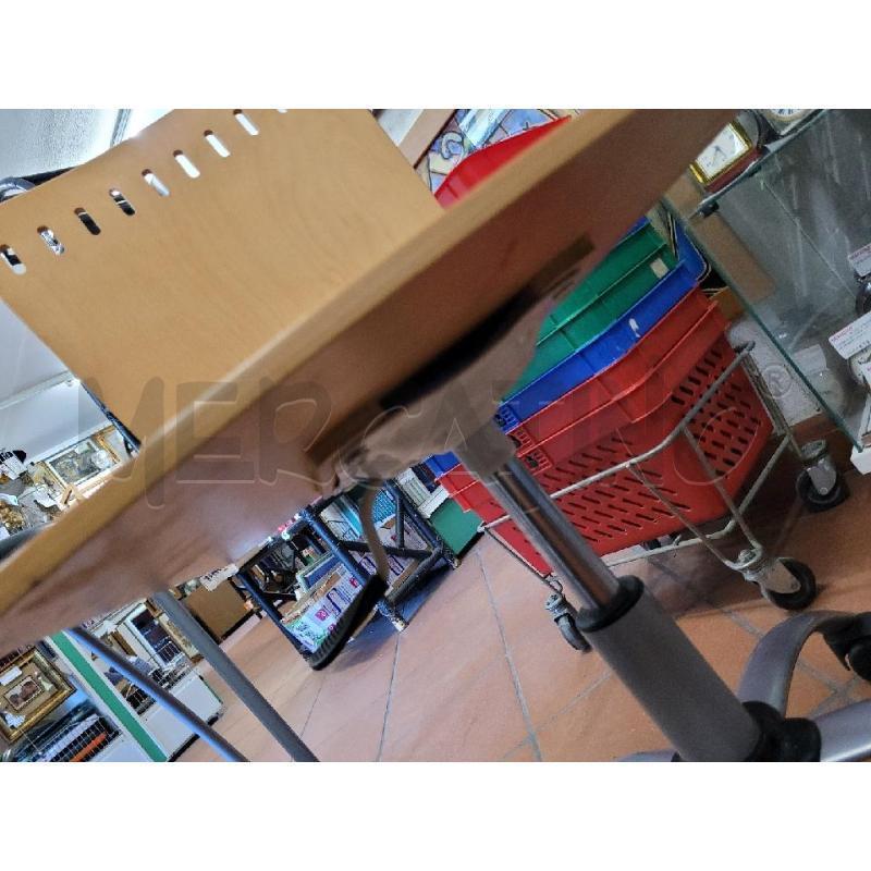 SEDIA UFFICIO ROT MET GR/LEGNO CHIARO | Mercatino dell'Usato Frossasco 3