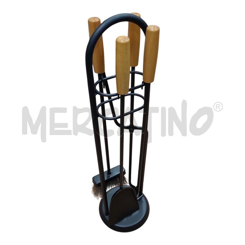 SET CA MINETTO MET NERO MAN LEGNO 4PZ+SUPP | Mercatino dell'Usato Frossasco 1