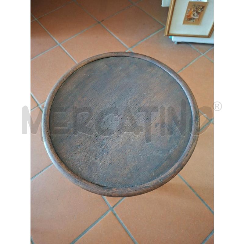 SGABELLO D36 H47 LEGNO SCURO THONET | Mercatino dell'Usato Frossasco 2