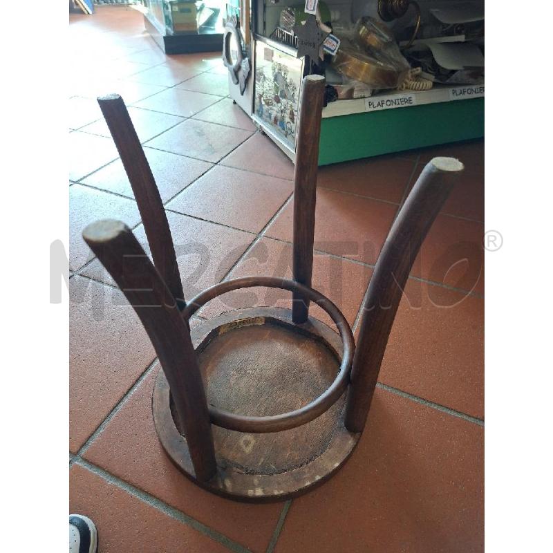 SGABELLO D36 H47 LEGNO SCURO THONET | Mercatino dell'Usato Frossasco 4