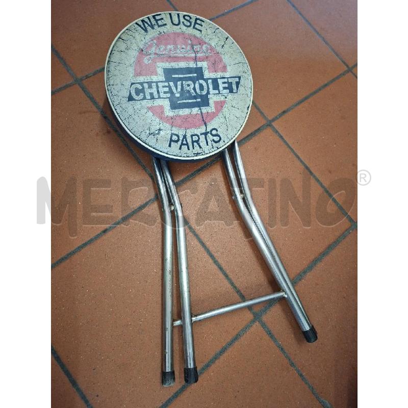 SGABELLO PIEGHEVOLE H50 CHEVROLET | Mercatino dell'Usato Frossasco 3
