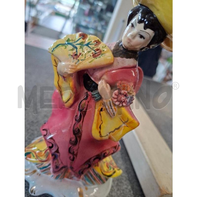 STATUA DAMA C/VASETTO 14X14X21 MADE IN ITALY | Mercatino dell'Usato Frossasco 2
