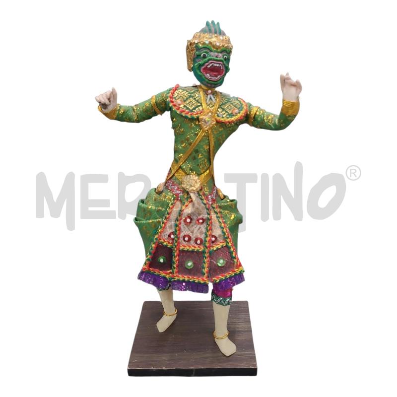 STATUA THAILANDESE KHON STOFFA VDE H25 | Mercatino dell'Usato Frossasco 2