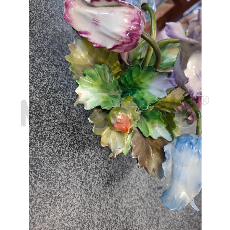 STATUETTA 26X18X16 CER CAPODIMONTE FIORI | Mercatino dell'Usato Frossasco 4