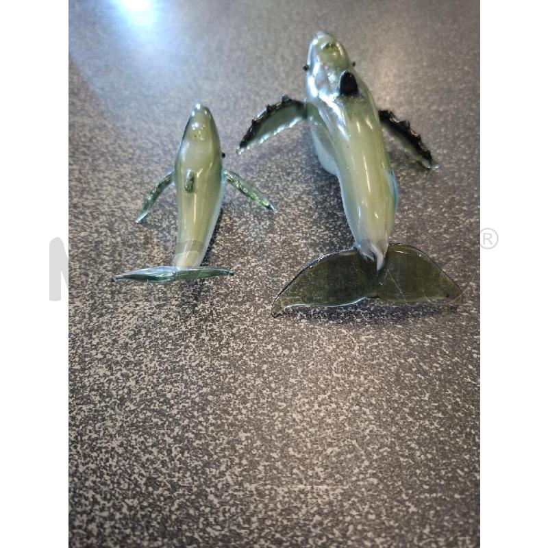 STATUETTE PZ.2 VETRO MARCHIO VAG DELFINI  | Mercatino dell'Usato Frossasco 3