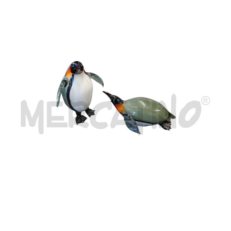 STATUETTE PZ.2 VETRO PINGUINI MARCHIO VAG | Mercatino dell'Usato Frossasco 1