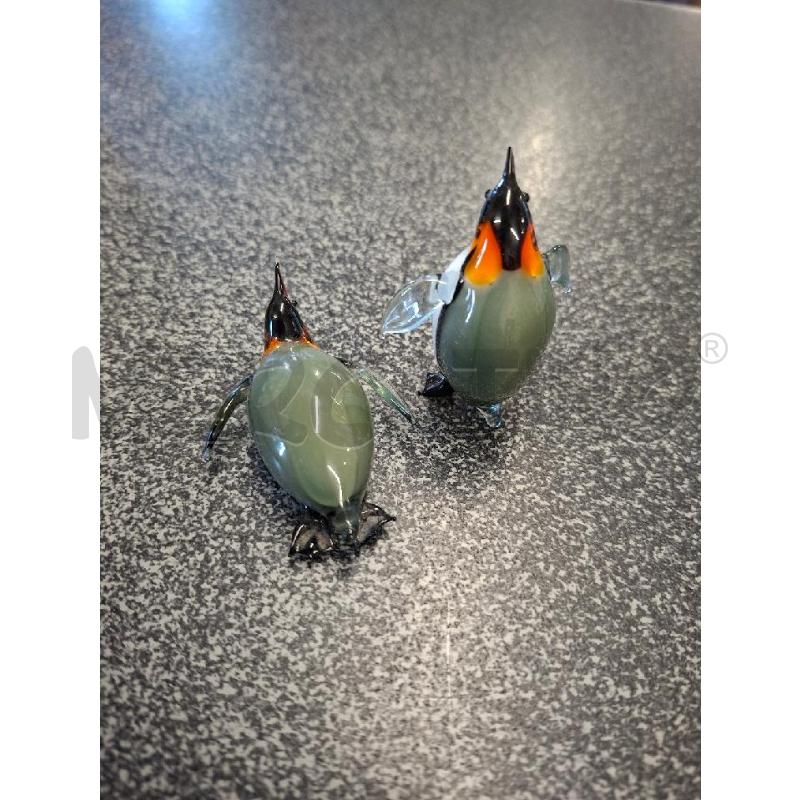 STATUETTE PZ.2 VETRO PINGUINI MARCHIO VAG | Mercatino dell'Usato Frossasco 3