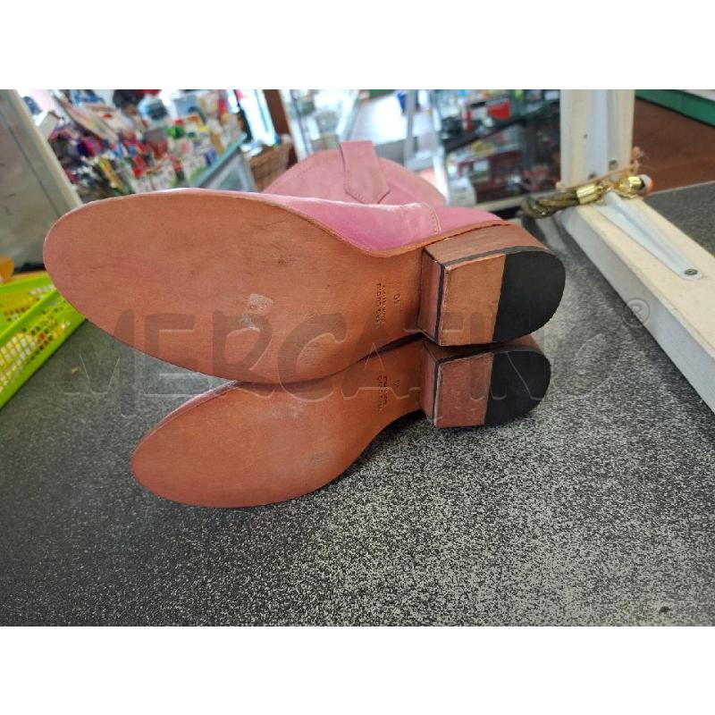 STIVALETTI DONNA PELLE ROSA BAMBOLINA | Mercatino dell'Usato Frossasco 3