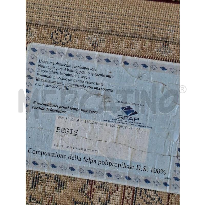 TAPPETO FANT BEIGE/ROSSO 230X170 | Mercatino dell'Usato Frossasco 4