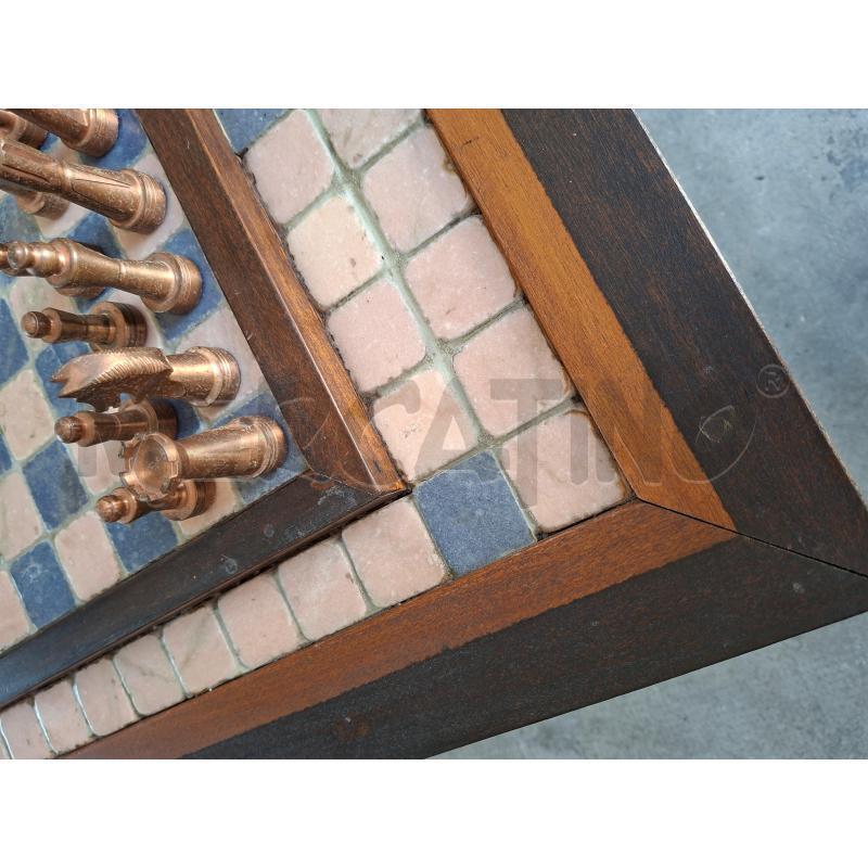 TAVOLINO 61X70X58 SCACCHIERA C/SCACCHI ARTIGIANALE | Mercatino dell'Usato Frossasco 5