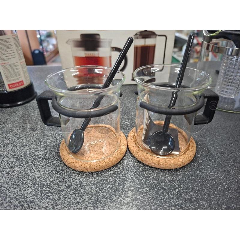 TEIERA+CAFFETTIERA+2TAZZE+2CUCCH VETRO BODUM | Mercatino dell'Usato Frossasco 2