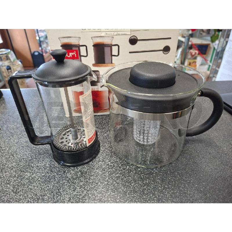 TEIERA+CAFFETTIERA+2TAZZE+2CUCCH VETRO BODUM | Mercatino dell'Usato Frossasco 3