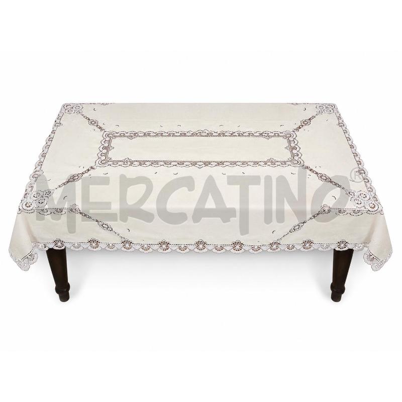 TOVAGLIA 240X160 COT GIALLO RIC BCO | Mercatino dell'Usato Frossasco 1