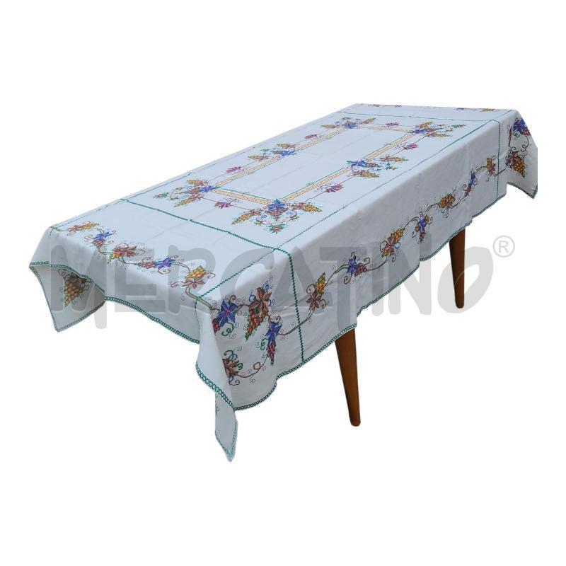 TOVAGLIA+8TOVAGLIOLI BEIGE RICAMI A MANO | Mercatino dell'Usato Frossasco 1