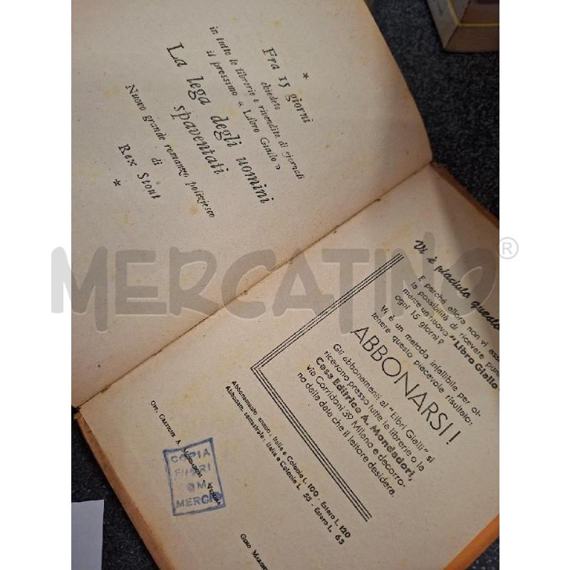 TRAGEDIA IN TRE ATTI AGATHA CHRISTIE MONDADORI 1937 | Mercatino dell'Usato Frossasco 4