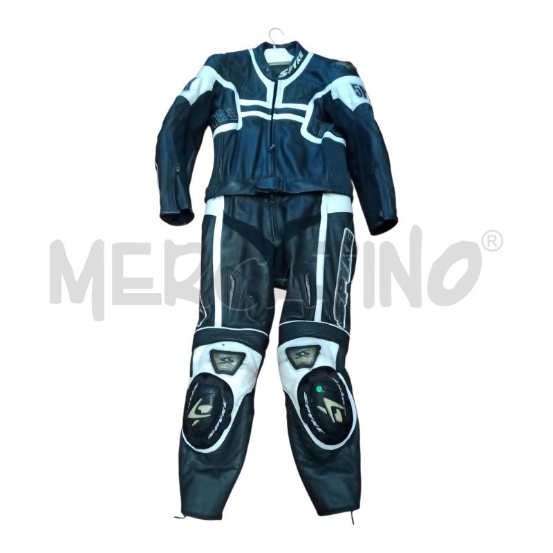 TUTA MOTO PELLE NERA SPYKE TG.48 | Mercatino dell'Usato Frossasco 1