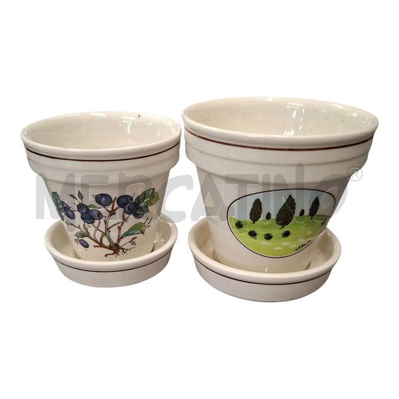 VASETTI+SOTTOVASI 2+2 CER VILLEROY&BOCH | Mercatino dell'Usato Frossasco 1