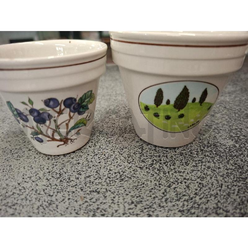 VASETTI+SOTTOVASI 2+2 CER VILLEROY&BOCH | Mercatino dell'Usato Frossasco 3