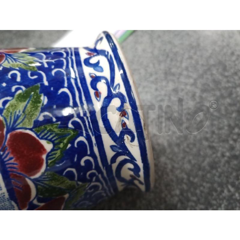 VASO ANFORA H30 CER FIORI GIEN CON DIFETTO | Mercatino dell'Usato Frossasco 3