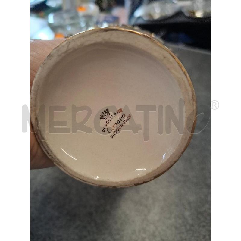 VASO ANFORA H30 CER NERA/ORO/ARANCIO CANOVA | Mercatino dell'Usato Frossasco 4