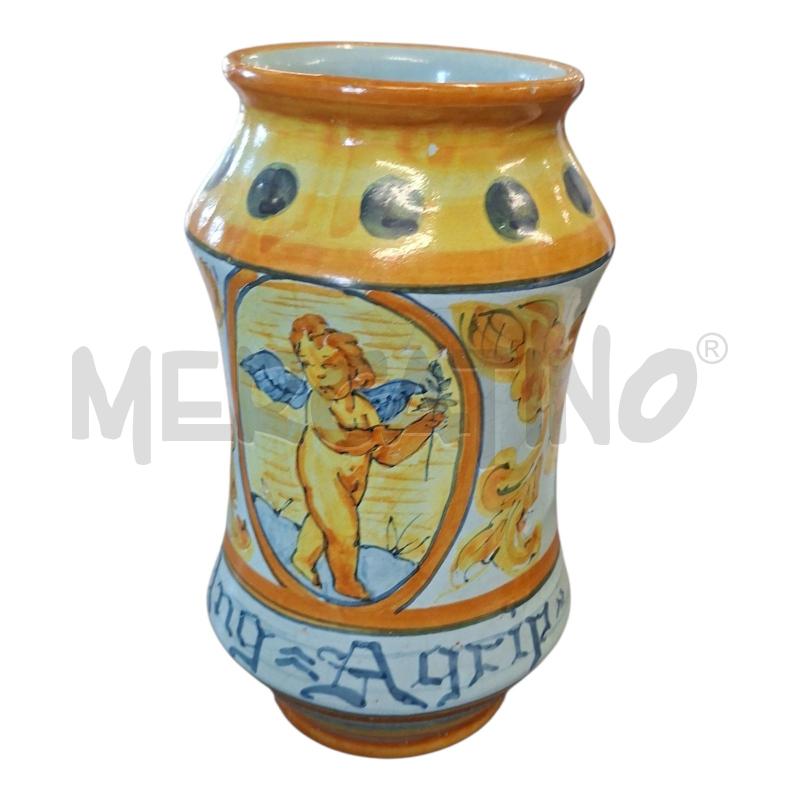 VASO H25 CER AZZ/GIALLA ANGIOLETTO | Mercatino dell'Usato Frossasco 1