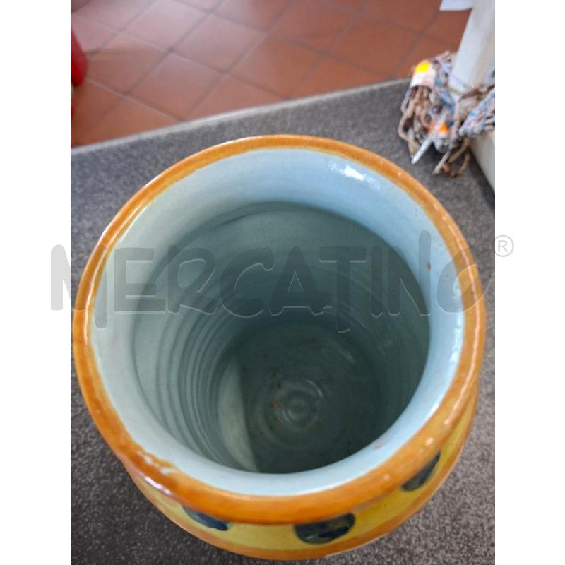 VASO H25 CER AZZ/GIALLA ANGIOLETTO | Mercatino dell'Usato Frossasco 3