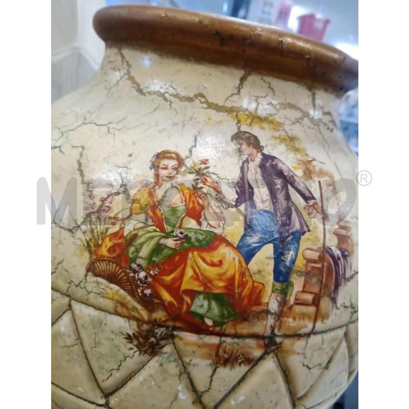 VASO H43 VETRO DEC BEIGE SCENA | Mercatino dell'Usato Frossasco 2