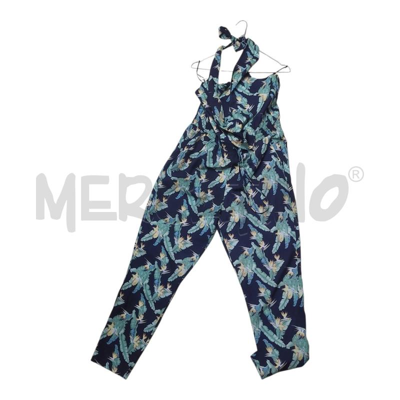 VESTITO/TUTA DONNA  NERO FOGLIE FIORI GIALLI MOLLY BRACKEN | Mercatino dell'Usato Frossasco 1