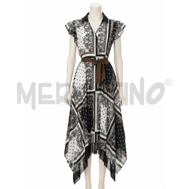 VESTITO DONNA MC FANT NERO BCO MOTIVI | Mercatino dell'Usato Frossasco 1