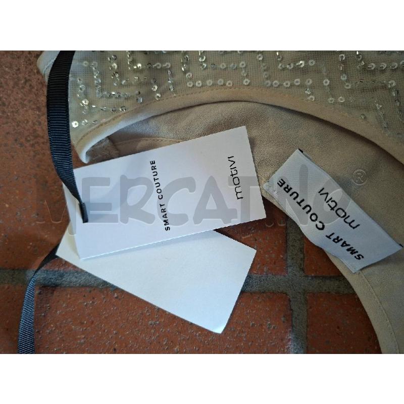VESTITO DONNA SM BCO FRANGE PERLINE MOTIVI | Mercatino dell'Usato Frossasco 2