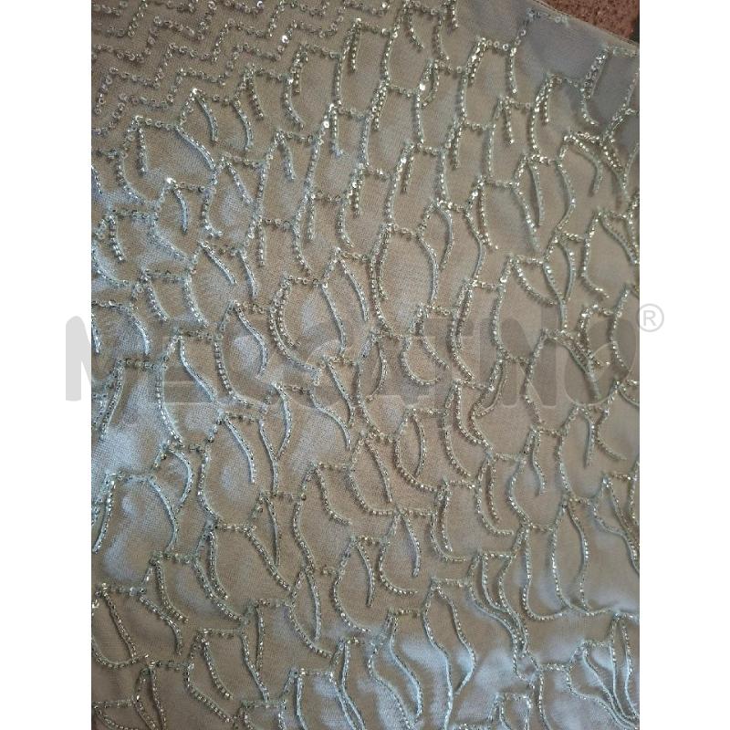 VESTITO DONNA SM BCO FRANGE PERLINE MOTIVI | Mercatino dell'Usato Frossasco 3