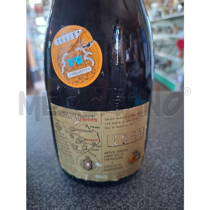 VINO DA ESPOSIZIONE BARBARESCO BERSANO 1964  | Mercatino dell'Usato Frossasco 4