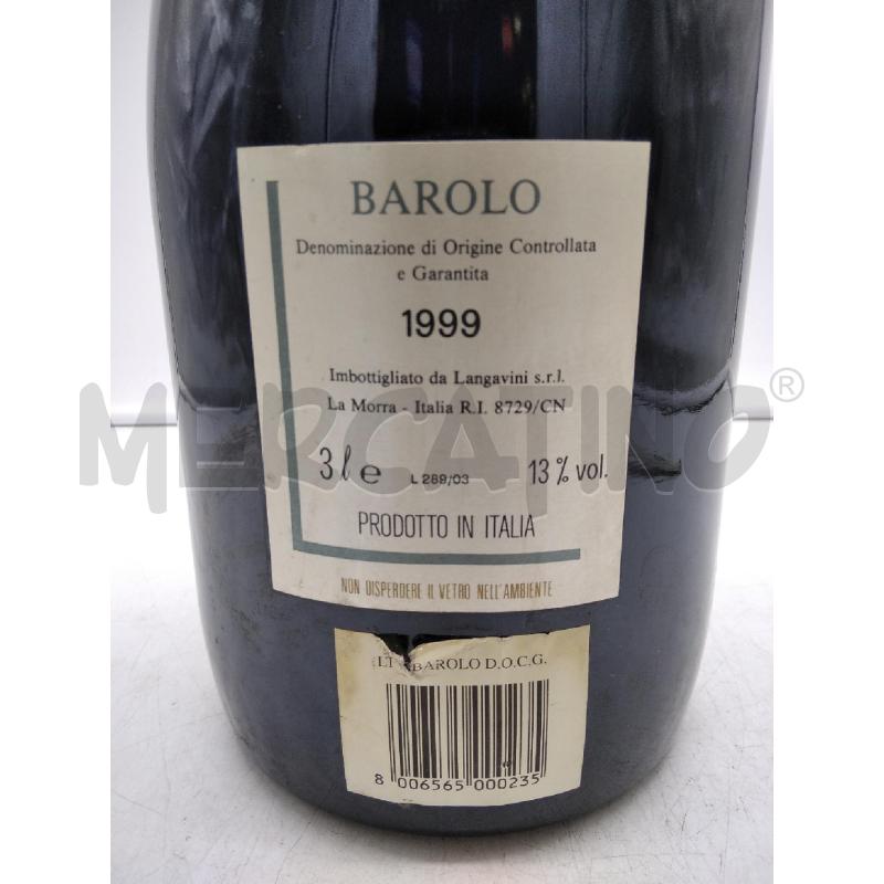 VINO BAROLO LA MORRA 1999 MAGNUM | Mercatino dell'Usato Torino via gorizia 2