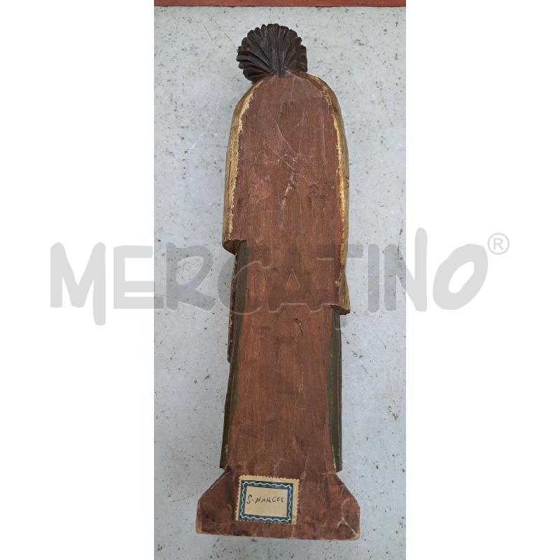 STATUA IN LEGNO SAN MARCO L | Mercatino dell'Usato Torino str. della pronda 2