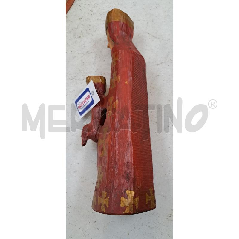 STATUA MADONNA CON BAMBINO ROSSA  L | Mercatino dell'Usato Torino str. della pronda 2
