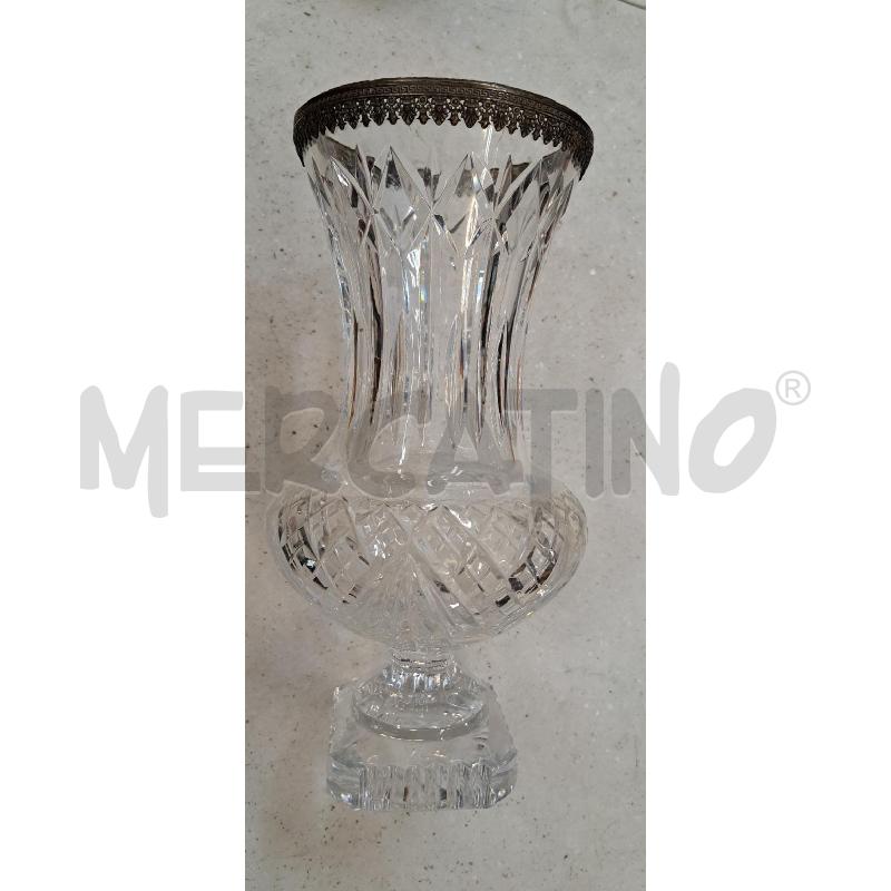 VASO CRISTALLO SCOLPITO K | Mercatino dell'Usato Torino str. della pronda 2