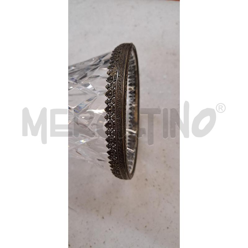 VASO CRISTALLO SCOLPITO K | Mercatino dell'Usato Torino str. della pronda 4