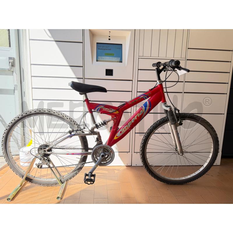 BICICLETTA ROSSA BIAMMORTIZZATA | Mercatino dell'Usato Torino via ceresole 1