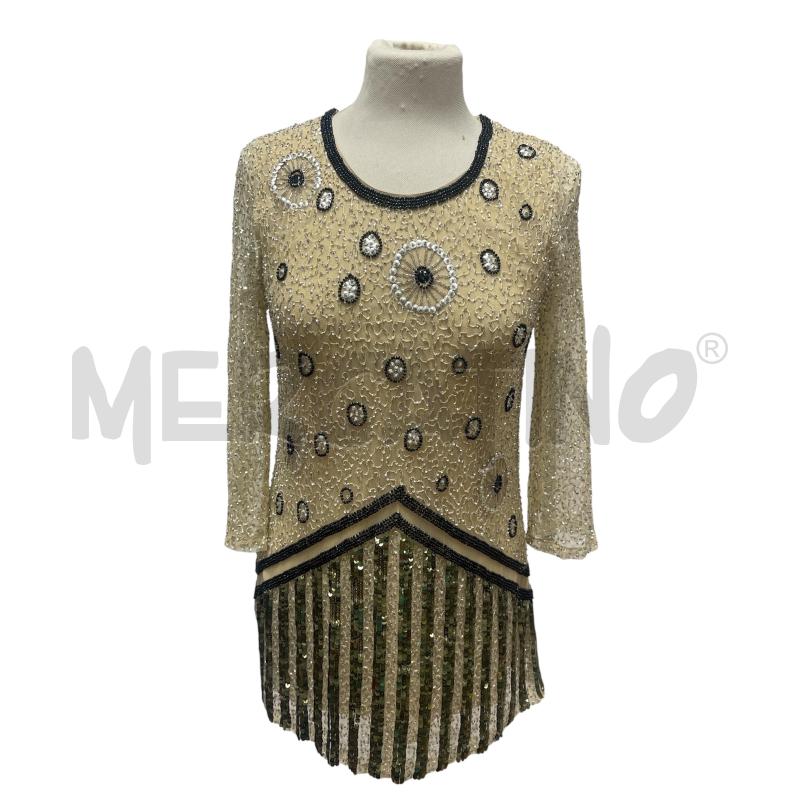 BLUSA DONNA TWINSET PAILETTES BEIGE NUOVA  | Mercatino dell'Usato Torino via ceresole 1
