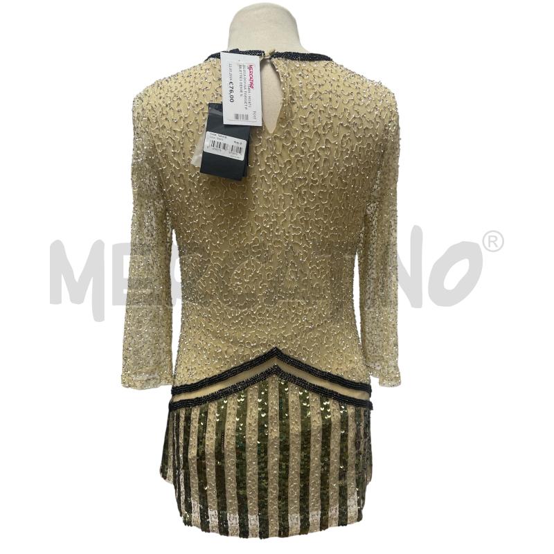 BLUSA DONNA TWINSET PAILETTES BEIGE NUOVA  | Mercatino dell'Usato Torino via ceresole 3
