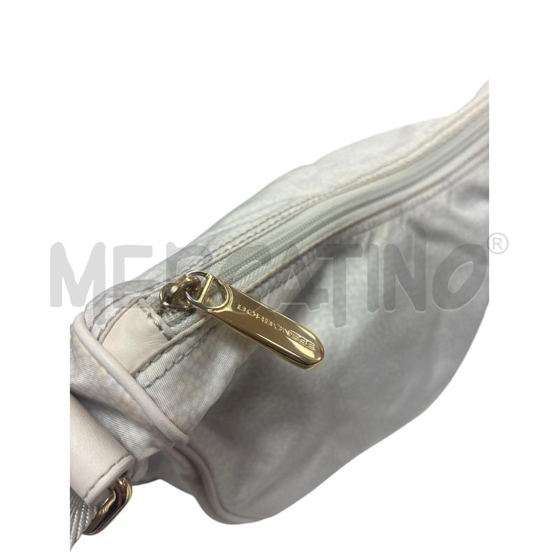 BORSA DONNA BORBONESE BIANCO GRIGIO  | Mercatino dell'Usato Torino via ceresole 4