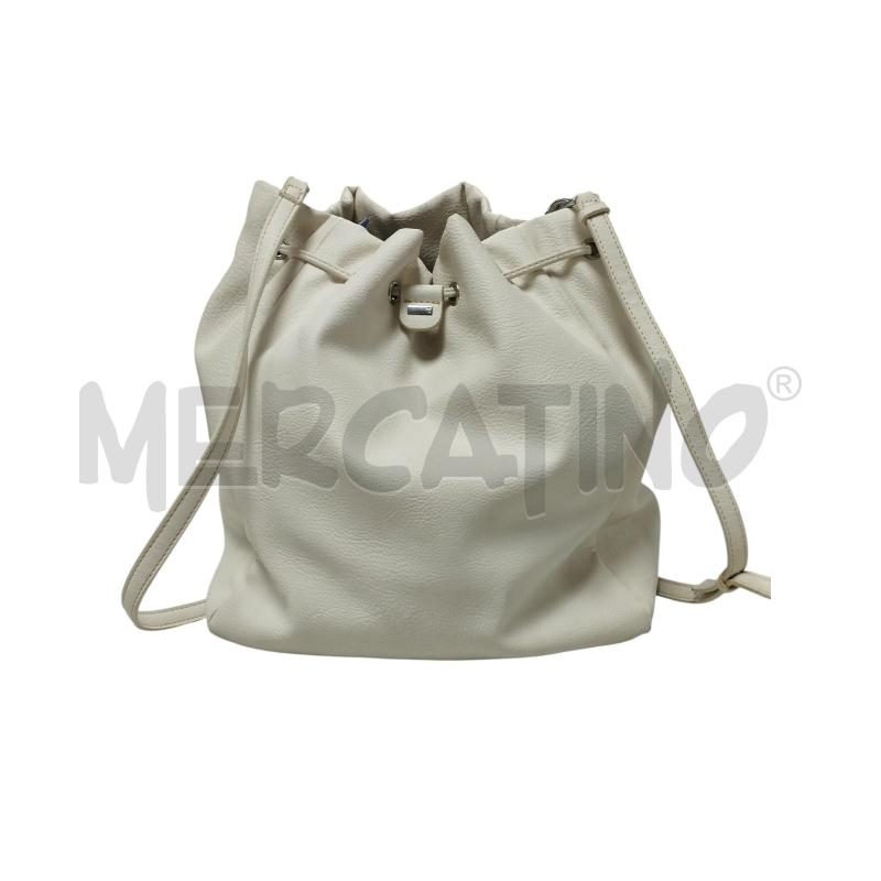 BORSA DONNA CALVIN KLEIN JEANS BIANCO PANNA SECCHIELLO | Mercatino dell'Usato Torino via ceresole 2