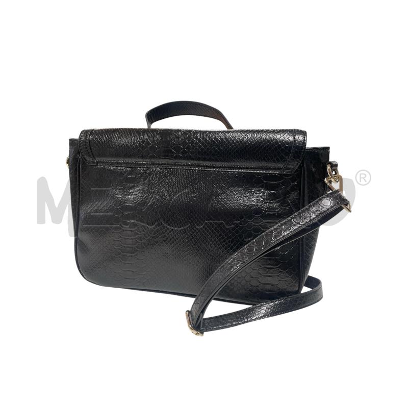 BORSA DONNA FORNARINA PITONATO NERO  | Mercatino dell'Usato Torino via ceresole 3