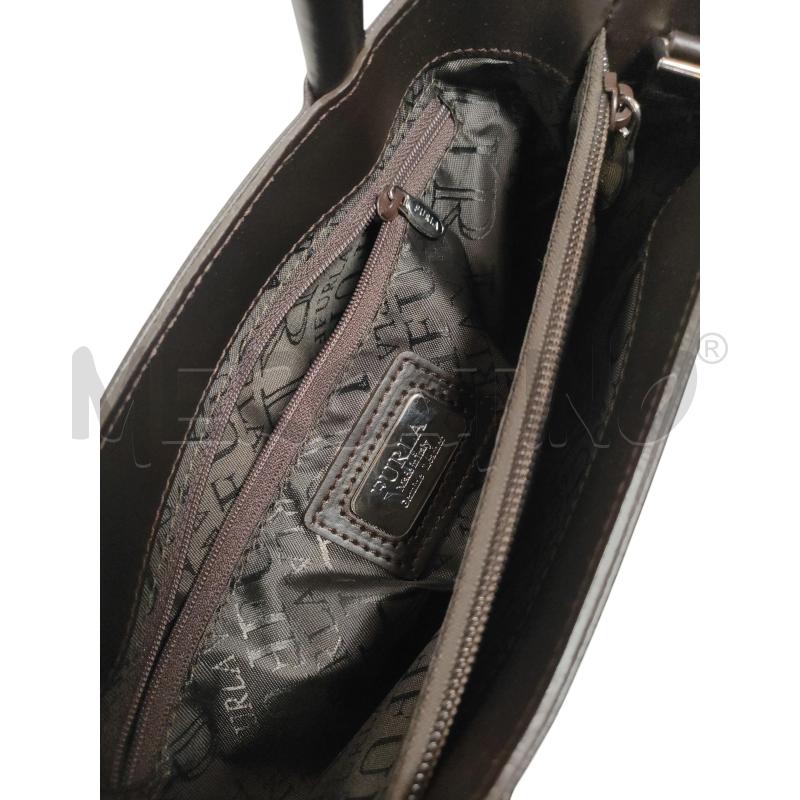 BORSA DONNA FURLA VERA PELLE MARRONE  | Mercatino dell'Usato Torino via ceresole 5