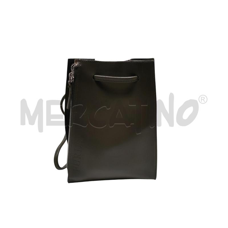 BORSA DONNA FURLA VERDE SECCHIELLO PELLE | Mercatino dell'Usato Torino via ceresole 1